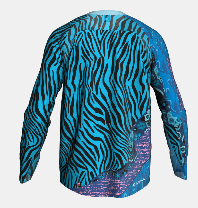 M6 Hero Long Sleeve MTB Jersey Blue